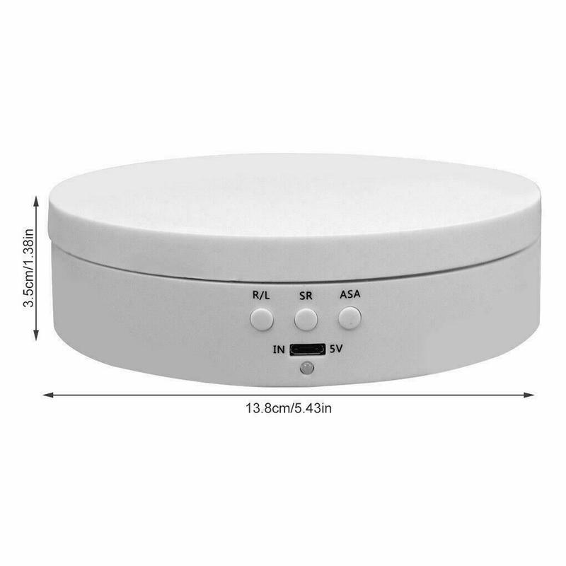 360° Electric Motorized Rotating Display Stand, Jewelry Photography & Show Holder, Adjustable Speed for Professional and Home Use Organiser Racks