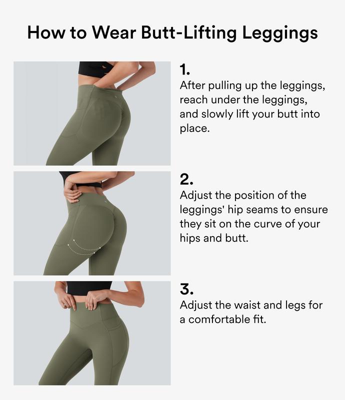 Halara UltraSculpt High Waisted Scrunch Butt Lifting Tummy Control Pocket Shaping Training Leggings