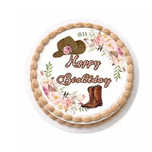 Edible paper print in icing for decorating cakes , ideal for birthday parties, 7.5  inch, ideal for cakes 8, 9 ,10 inchs