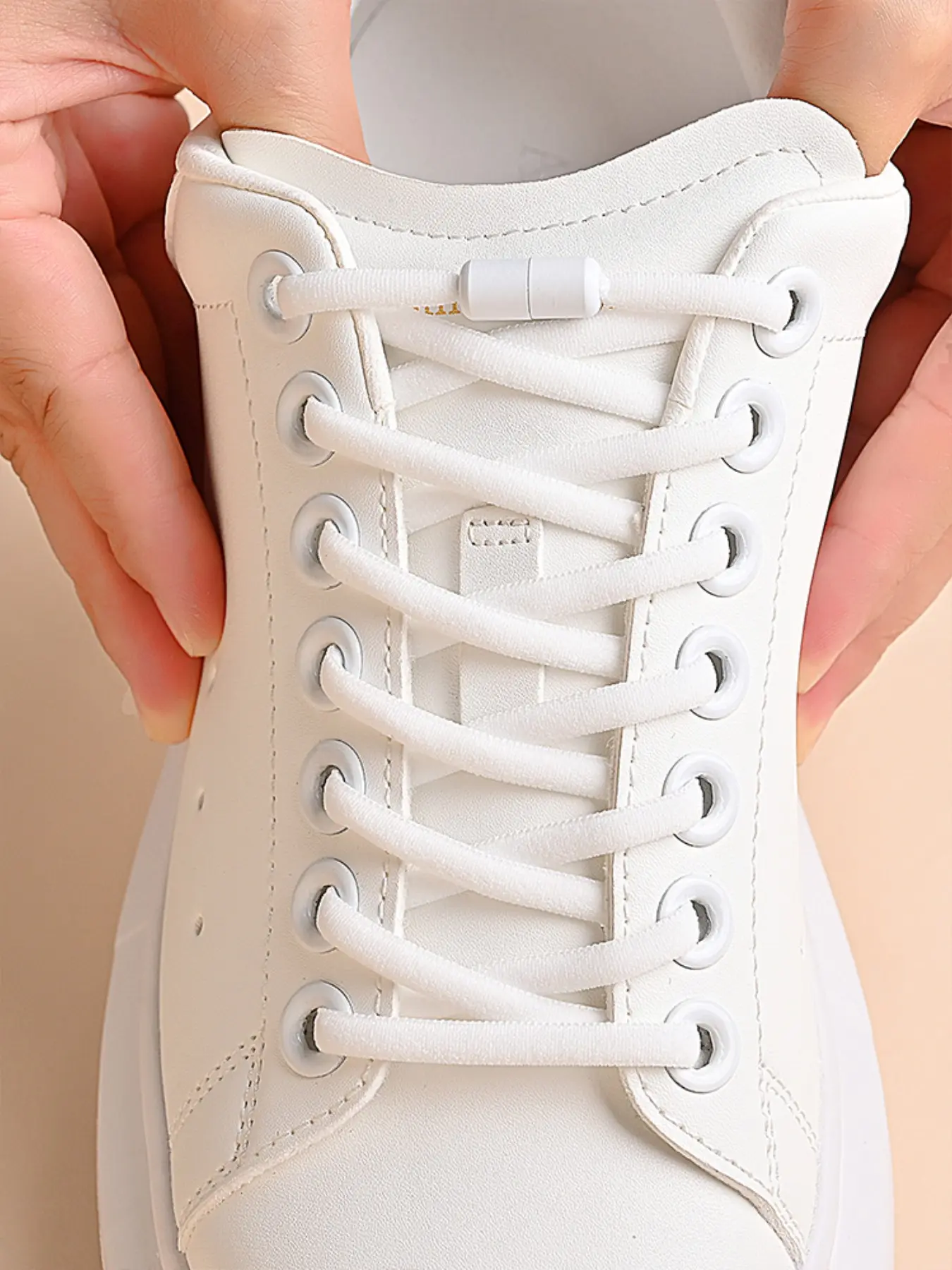 1 Pairs Casual Style Elastic Shoe Laces with Capsule Buckle, No-Tie Fashion Shoe Laces for Skate Shoes and Sneakers, All Seasons Accessory, Shoe Accessories, Shoelaces