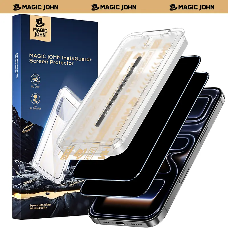 New MAGIC JOHN Premium Upgraded Privacy Screen Protector Dustproof Bubble-Free Design Ultra-Clear for iPhone & Samsung,back to school,back to school haul