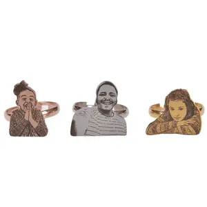 Personalized Adjustable Photo Portrait Ring