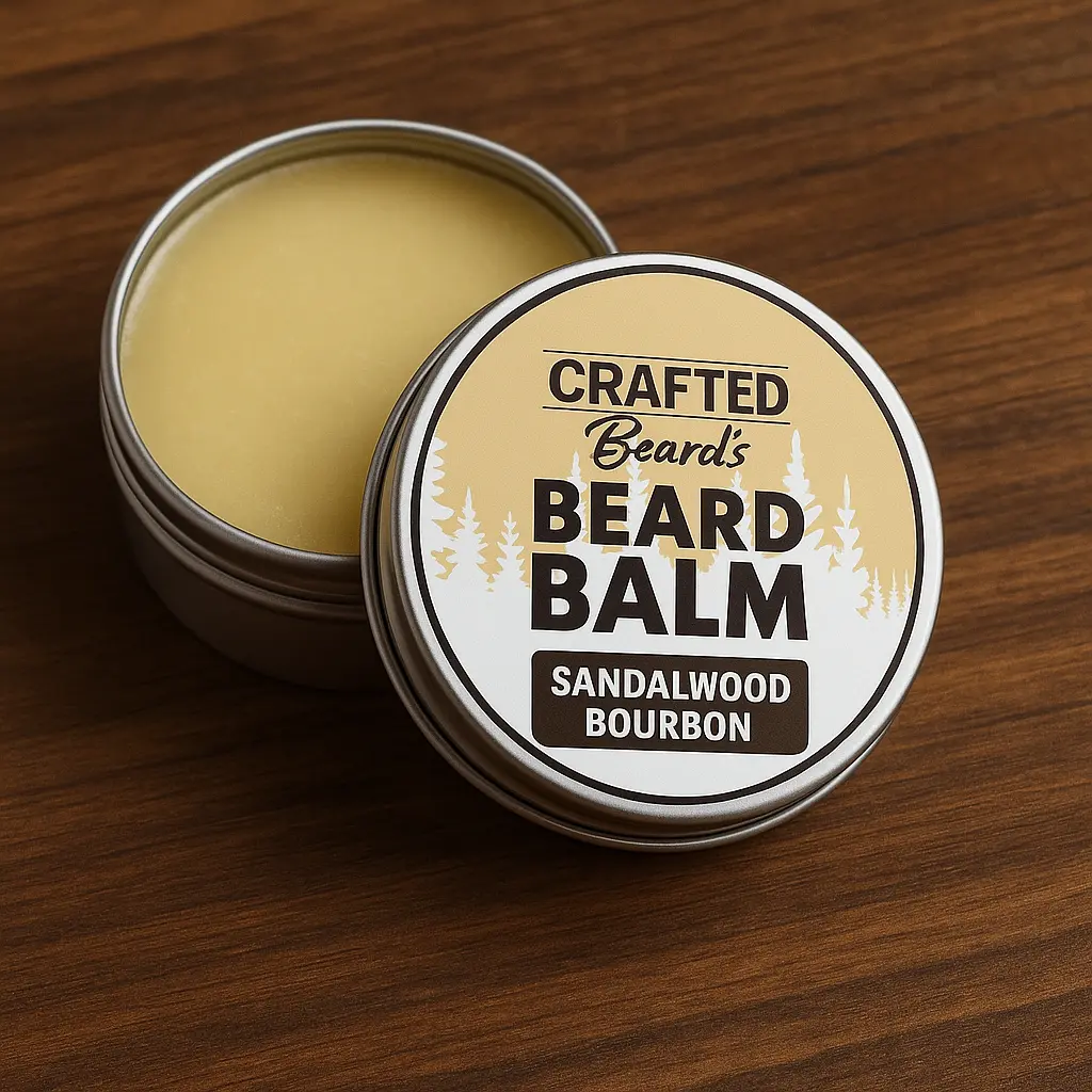 Beard Balm - Beard Wax - Great Scent Light Hold -  Beeswax Hair Care Jojoba Fragrance Shea Hair Texture Enhancer Hair Styling Agent