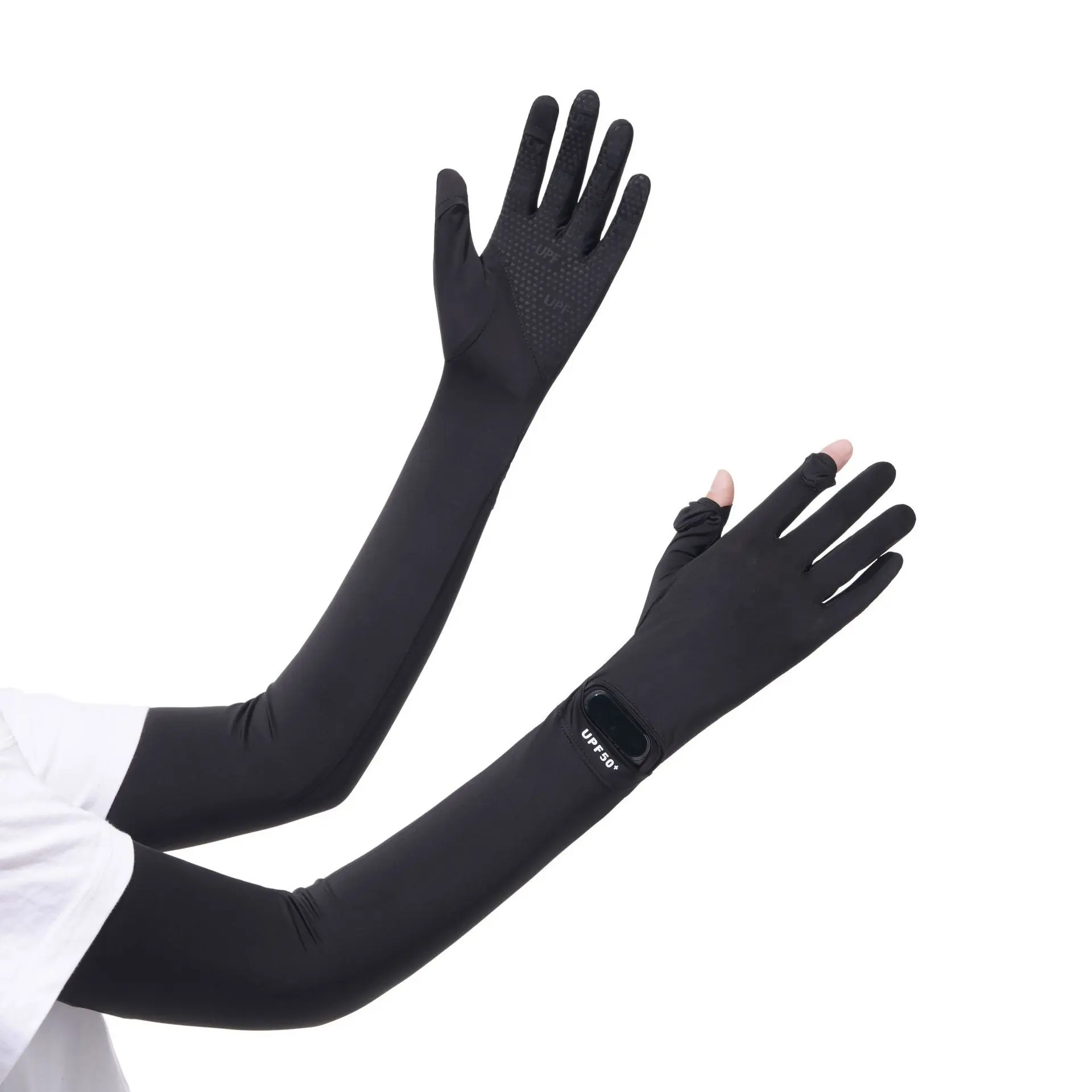 Sun protection sleeves, summer sun-protective gloves, UV-resistant arm sleeves, outdoor cycling, cooling breathable, extended thin ice sleeves
