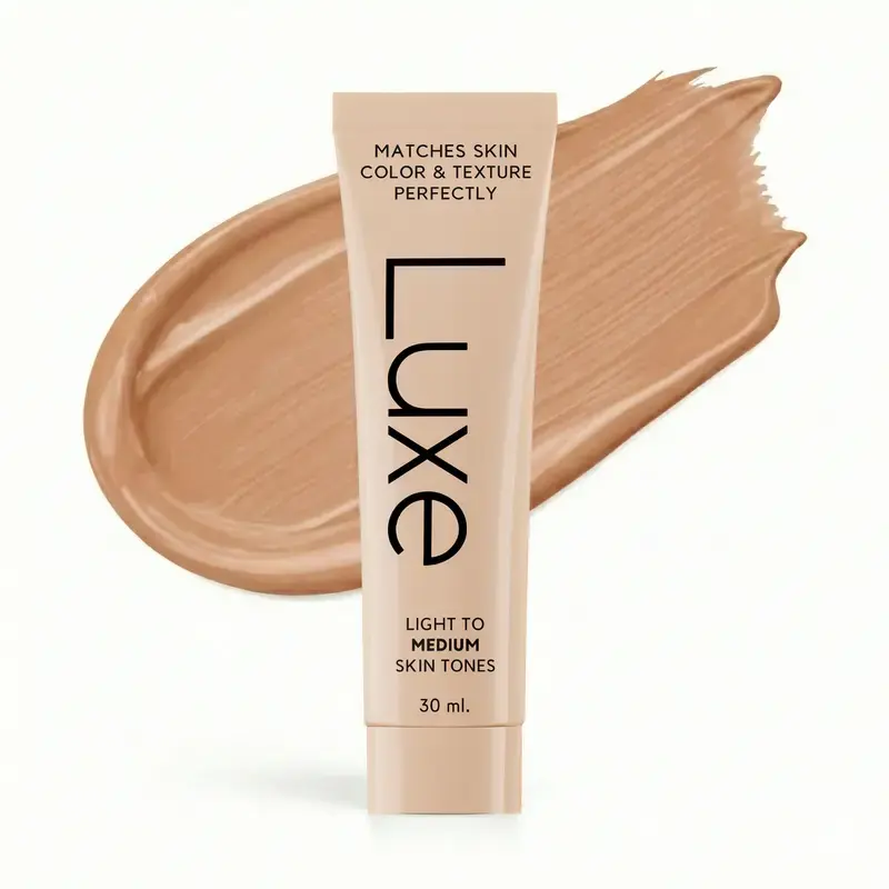 12-Hour Wear LUXE Color Matching Foundation, Color Changing Self Adjusting Tint For All Skin Tones, Buildable Light-Medium to Medium-Deep Coverage, Natural Dewy Glow Finish Moisturizing Skin Care Infused BB Cream