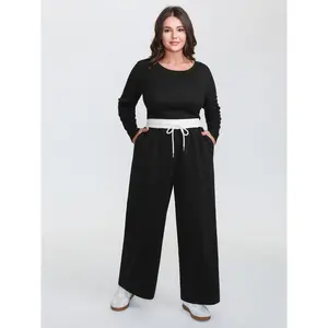【Minimalist】BLOOMCHIC Plus Size Supersoft Stretchy Drawstring Wide Waistband Pants [M-6X] 2026 Summer Vibes