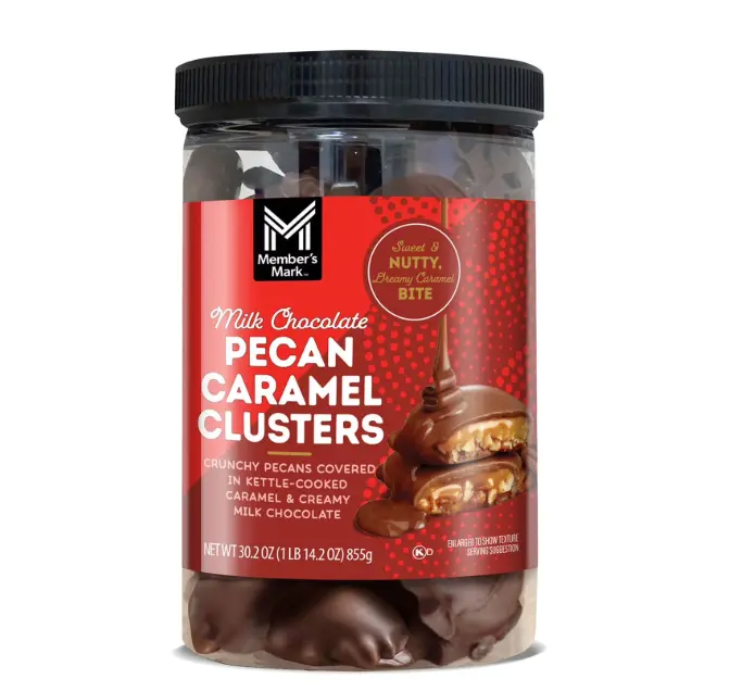 Member's Mark Milk Chocolate Pecan Caramel Clusters, 30.2 oz.