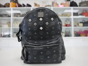 Pre-owned MCM LEATHER Backpacks STARK STUDDED BACKPACK