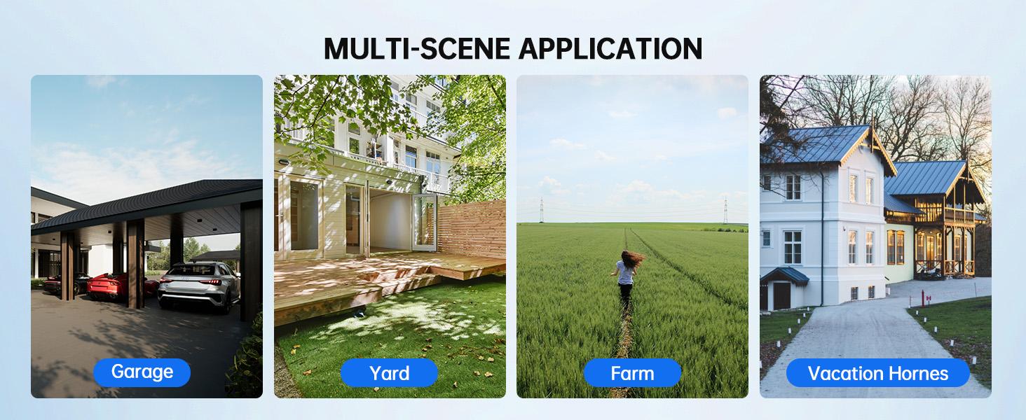 ZEEPORTE 2K WIFI  Security Cameras Wireless Outdoor-360° PTZ Cameras for Home Security with Solar Panel/Battery Powered, Night Vision, Two-Way Audio, PIR Sensor