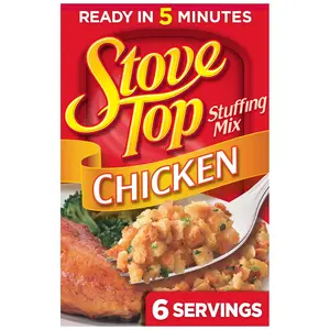 Stove Top Chicken Stuffing Mix 6oz Box Classic Dinner Side Dish Easy Preparation for Thanksgiving And Family Meals