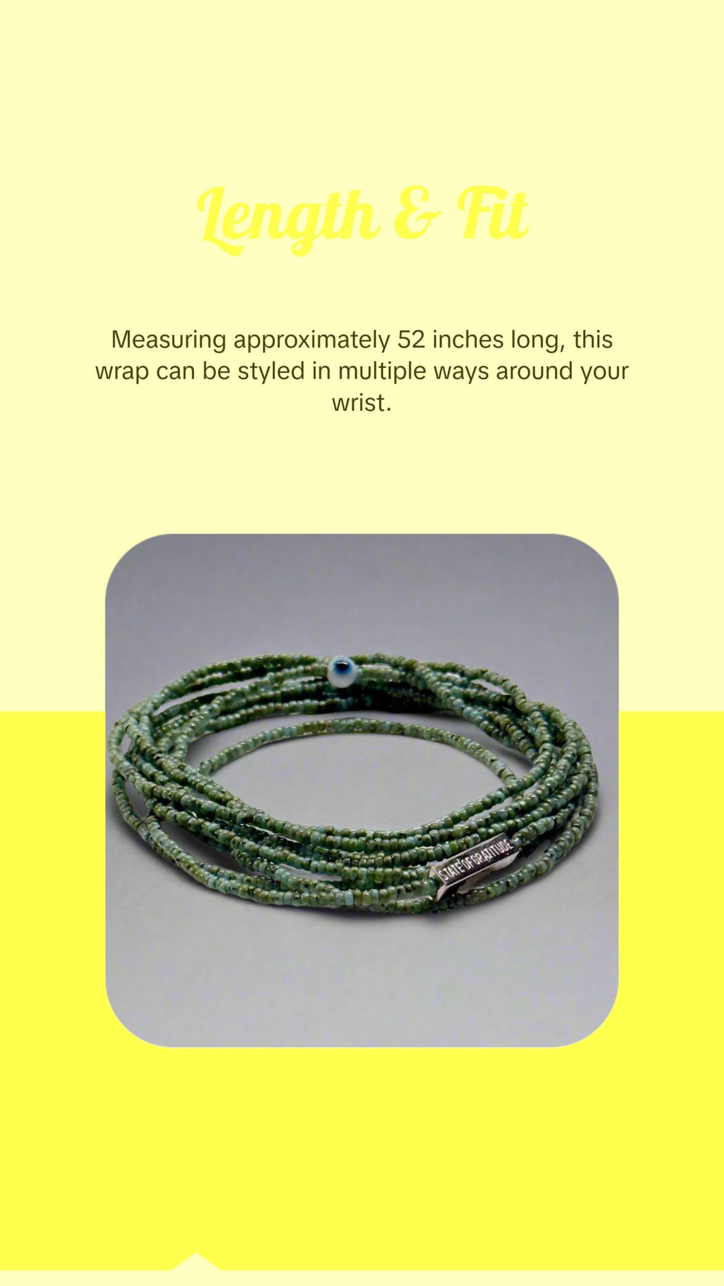 Turquoise Gratitude Bracelet Wrap