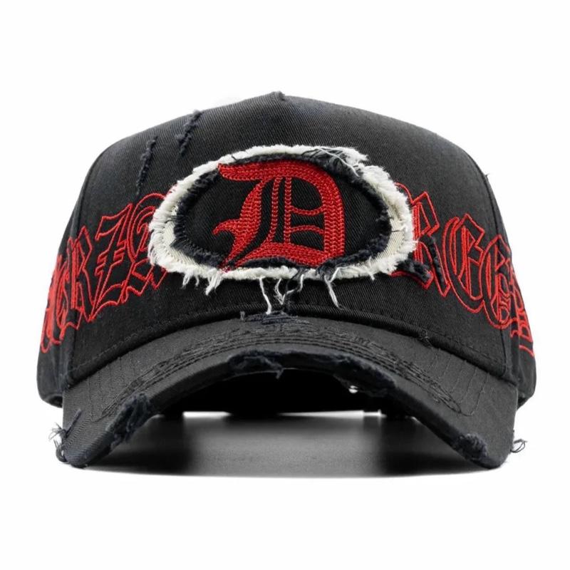 DANDY HATS X FUERZA REGIDA Black Cap with Red Logo