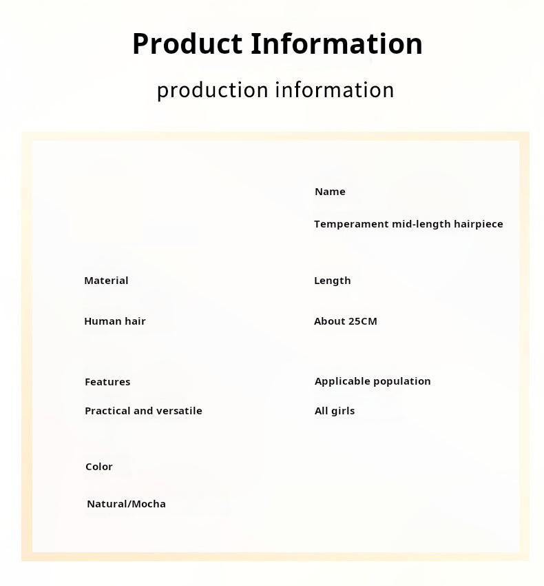 French Air Bangs / Curtain Bangs clip-in hair topper for women  adds volume on top covers gray can part freely natural hairline real bangs Lightweight Breathable Human Hair Topper 250% Density 10-Inch Straight Hair Extension 8*11 Silk Base