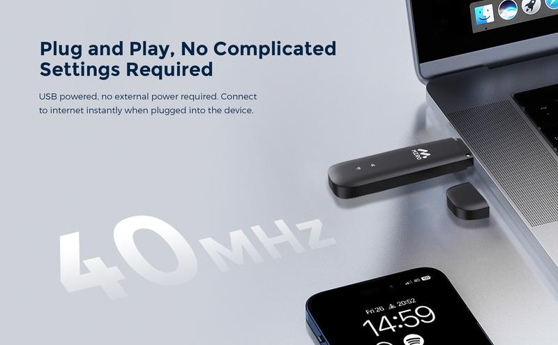 MIRO UFI USB WiFi Dongle - 4G High - Speed, Plug & Play, Dual Slots