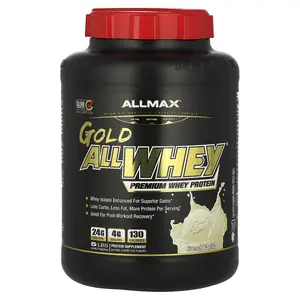 ALLMAX GOLD ALLWHEY®, Premium Whey Protein, French Vanilla, 5 lbs (2.27 kg)