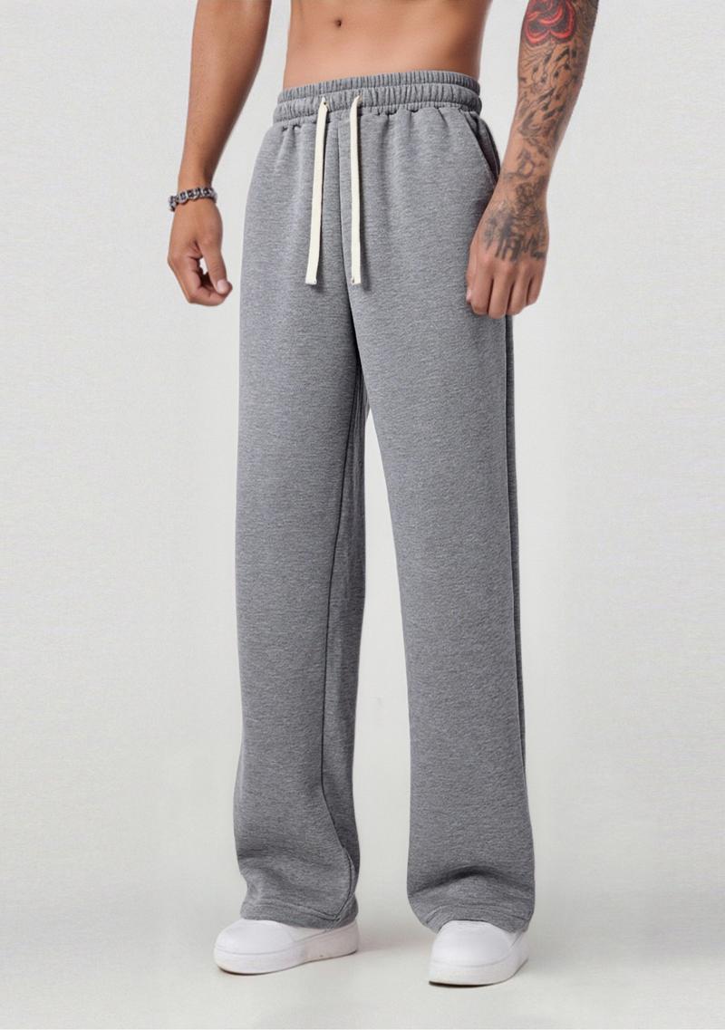 Clean Gent Men's Drawstring Waist Sports Sweatpants, Casual Regular Fit with Pockets, Classic Style Fashionable Comfortable Athletic Trousers Suitable for All Seasons, Men's Bottoms