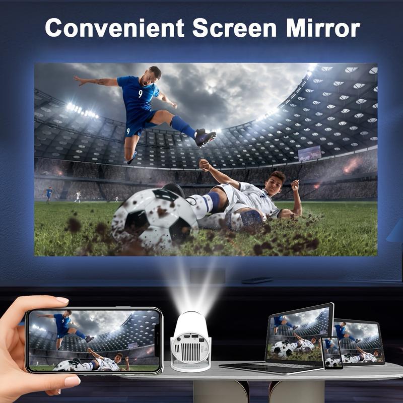 HY300Pro Projector 290ANSI Dual WiFi6 Auto Keystone Correction 8K/4K/1080P Decode BT5.4 Smart Android 14 Native 1280*720P Built-in Speaker Portable Home Cinema Movie