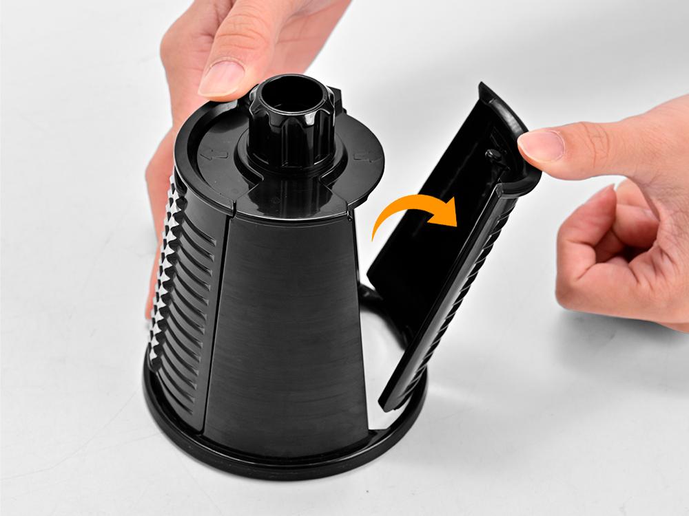 SUSTEAS Stainless Steel Rotary Cheese Grater with Handle - Comes with 5 Blades, Powerful Suction Cup Base, Comes with Blade Storage Box Cutlery Kitchen Utensil Vegetable Cutting Slicer Vegetable Cutter