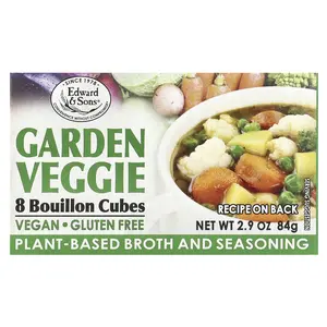 Edward & Sons Garden Veggie, Bouillon Cubes, 8 Cubes