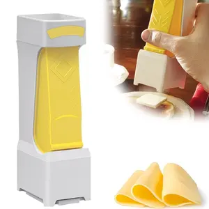 1pc One-Touch Butter Cutter, Button Butter Slicer And Storage Case, Butter Dispenser, Cheese Squares Splitter Slicing Tool Suitable for Quickly Making Breakfast, Dinner, Bread, Cake, Cookies,kitchen tools