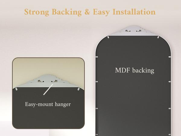 TETOTE Antique Gold Arched Mirror, Ornate Vintage Framed Mirror for Wall, Baroque Style, Decorative Mirror for Bathroom/Entryway/Mantel/Living Room, French Cleat Mounting