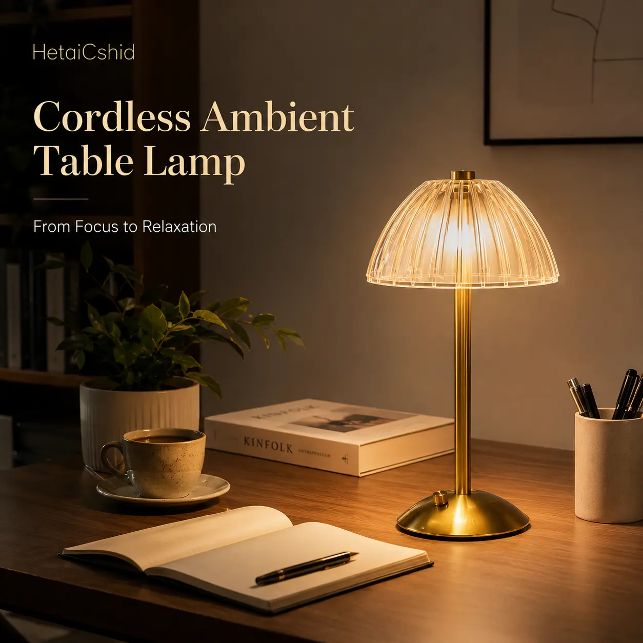 Rechargeable Cordless Table Lamp - Low Voltage Dimmable LED Desk Lamp with 3 Adjustable Color Temperatures, Portable Ambient Light for Bedroom, Home Decor, Lamps For Bedroom