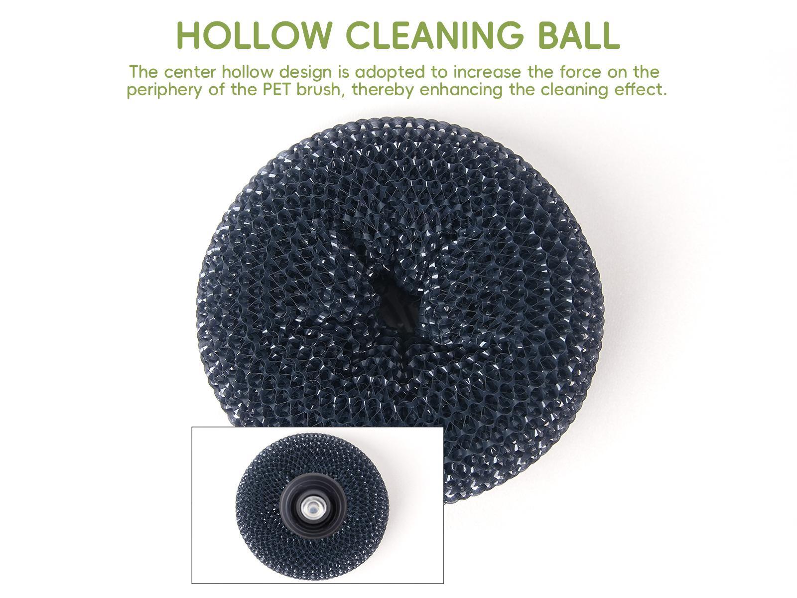 Automatic Soap Dispensing Dish Brush with Press Button – One-Hand Cleaning Scrubber for Frying Pans, Plates, Dishes and Small Bowls