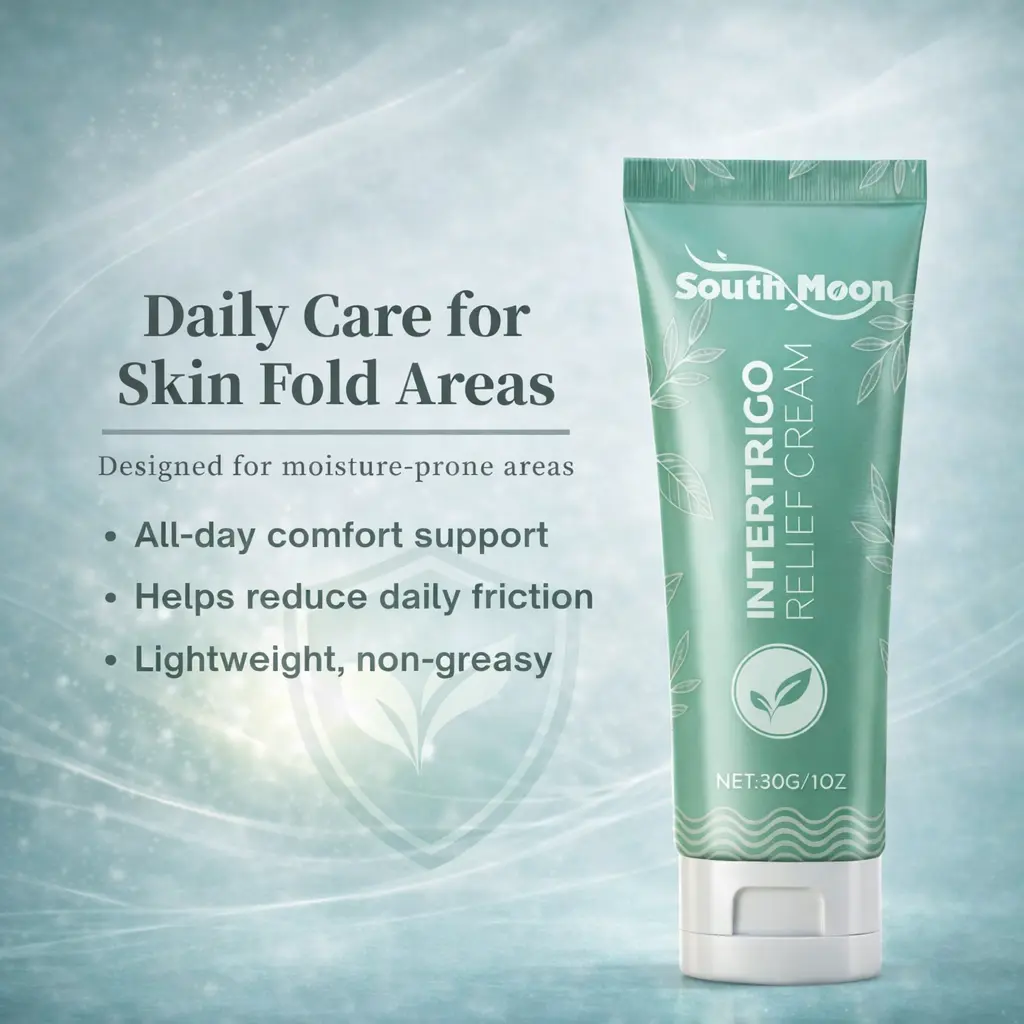 Intertrigo Chafing & Skin Fold Cream – Skin Fold Care & Chafing Support Cream with Zinc Oxide & Undecylenic Acid, Helps Soothe Irritated Skin, Reduce Moisture & Friction, Non-Steroid Moisturizing Barrier Formula