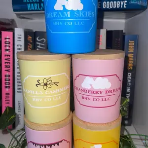 Homemade organic soy wax candles