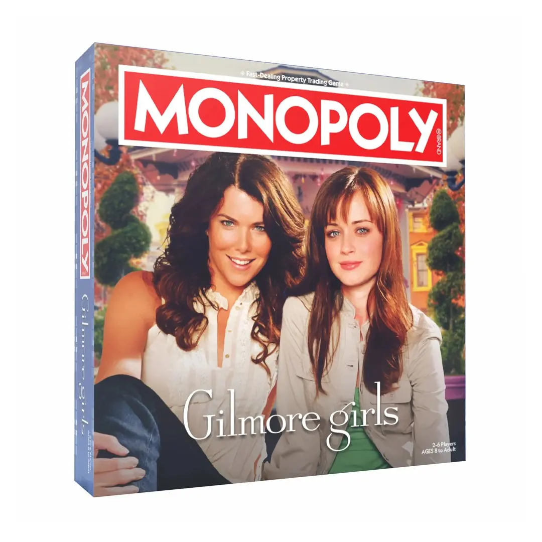 Hasbro Monopoly: Gilmore Girls Strategy Board Game, Family Dice Tabletop Game for Group Play, Tabletop Games, Family Dice Game