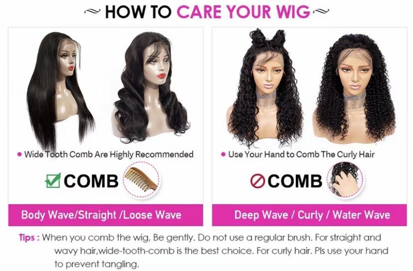 【Live Combo】Female 2 Burgundy Body Wave Human Hair 13x4 Transparent Lace Front Wigs