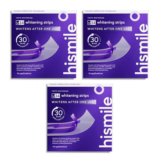 HiSmile Whitening Strips, Teeth Whitening Strips, Purple Tooth Whitening, Tooth Stain Treatment, Combining Whitening and Colour Correction