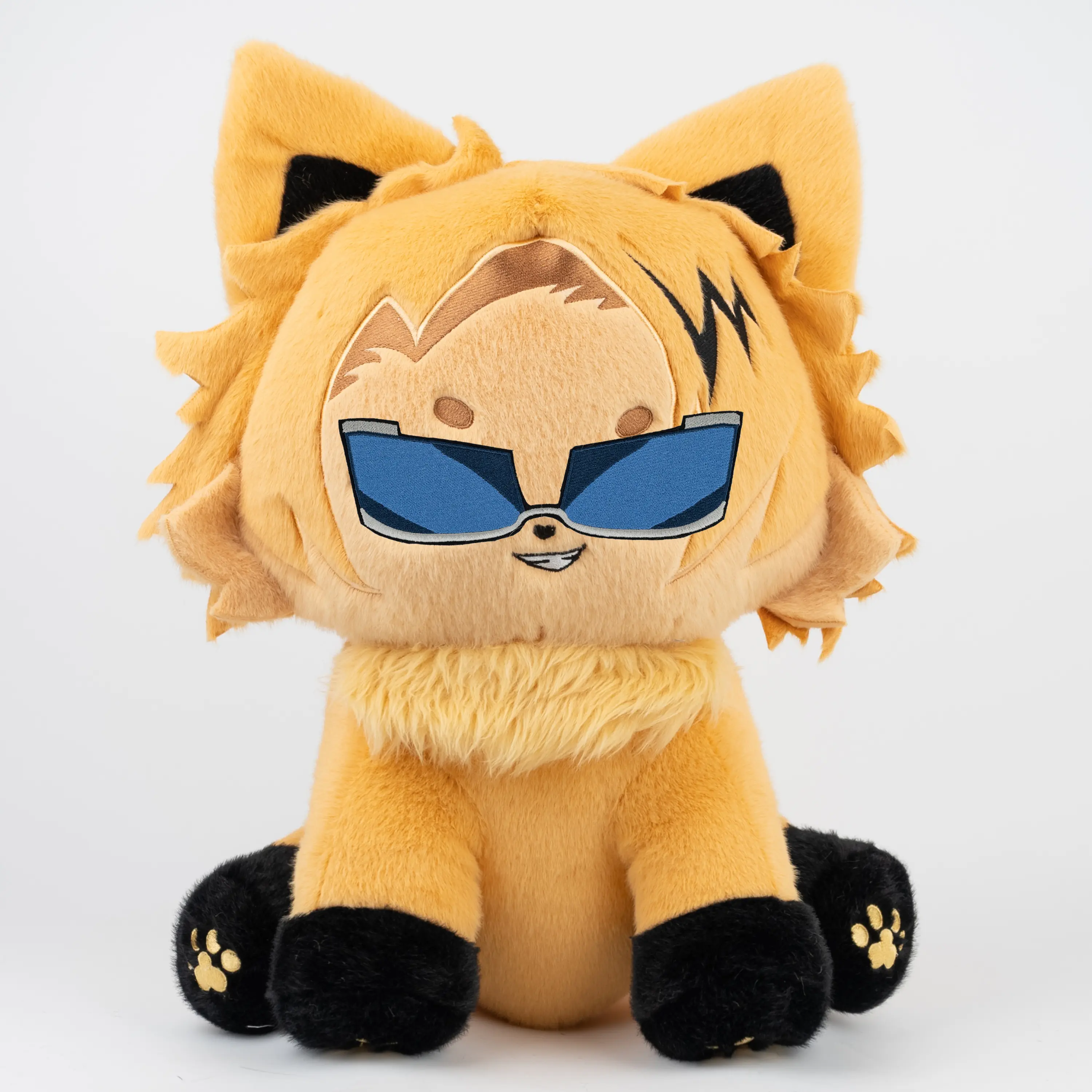 PLUSHSHOP 17in Denkmeow Super Soft Fluffy Stuffed Animal - Cute Kawaii Anime Toy, Cuddly Doll Gift, Soft Furry Collectibles, Huggable Tactile Toy, No Restocking Fee, Soft Stuffed Animals