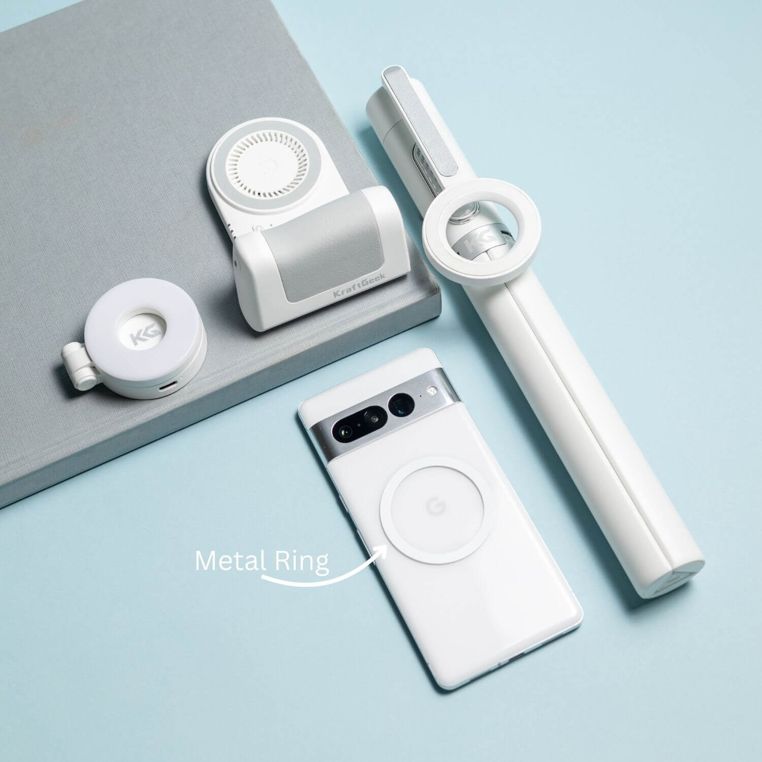 KraftGeek Magstand Magnetic Selfie Stick Tripod for iPhone and Android, 64" Phone Tripod Compatible with MagSafe, Fit for iPhone 17 and Pixel 10, MagSafe Case and Other Phones with Metal Ring KraftGeek Magstand Magnetic Selfie Stick Tripod for iPhone and Android, 64" Phone Tripod Compatible with MagSafe, Fit for iPhone 17 and Pixel 10, MagSafe Case and Other Phones with Metal Ring