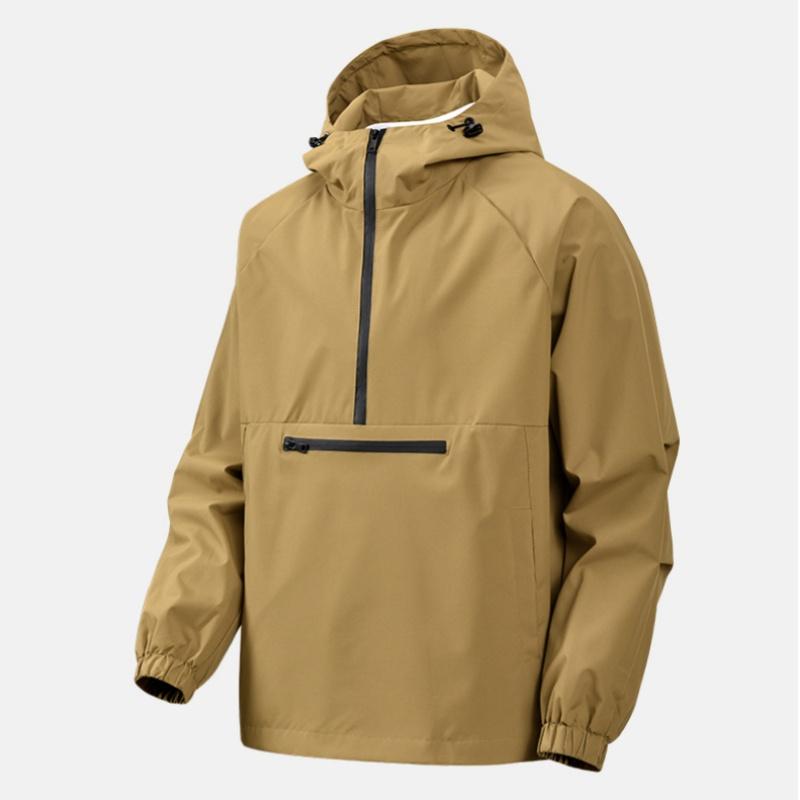 New Men's Windproof Waterproof Outdoor Sports Hiking Fishing Jacket, Pullover Couple Outdoor Travel Hiking Softshell Jacket, Unisex Same Style Jacket, Autumn Casual Versatile Fashion Hooded Workwear Coat Top, Men's Everyday Wear