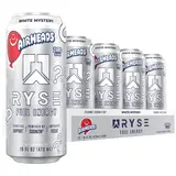 RYSE Fuel Energy Drink - Pack of 12 - 200mg Natural Caffeine, Taurine and Choline for Focus and Energy - Sugar-Free and Vegan - 16 fl oz