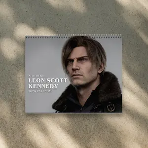 A Year Of Leon Kennedy Resident Evil  2026 Calendar - Celebrity Merch, Christmas Gift | Home Decor, Office Decor - Fan Gift, Unique Holiday Gift