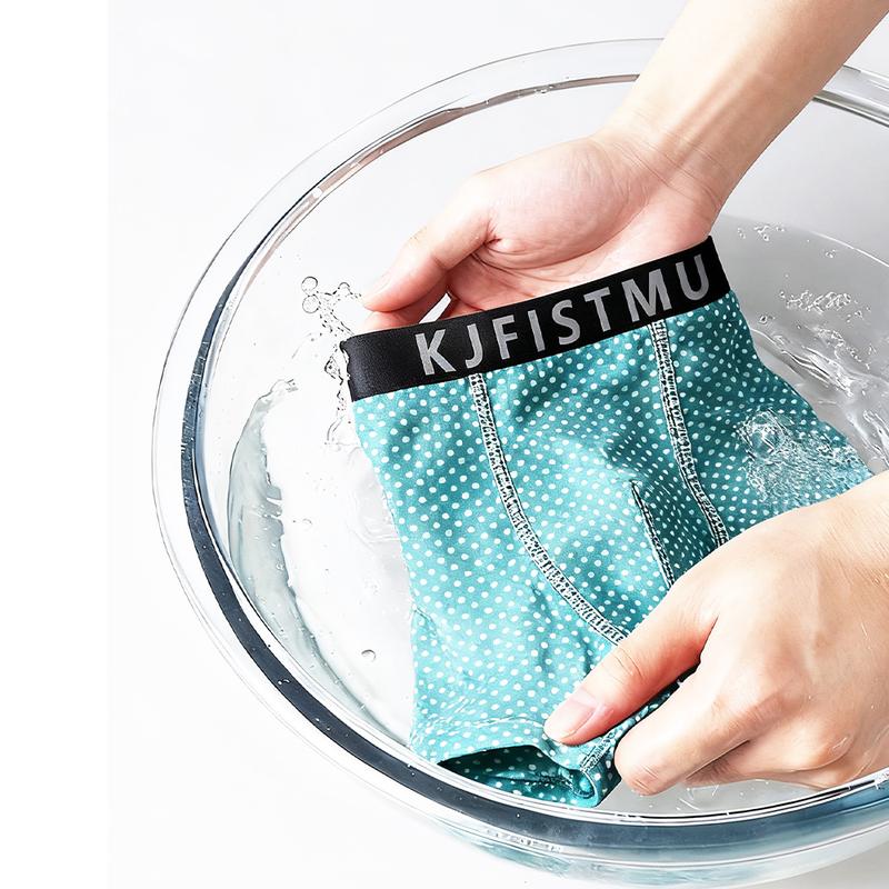 KJFISTMU 10-Piece Men's Boxer Briefs Swim Trunks - Invisible Low-Waist Soft Boxer Briefs, Suitable for Gym, Cycling, and Beach Wear - Comfortable and Breathable