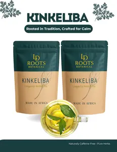 LD Roots Botanical Premium Kinkeliba Herbal Tea Beverage Natural Mint Drinks with Kinkeliba Mint Ginger Clove & Ginger Caffeine-Free Gluten-Free 20 Tea Bags per Package