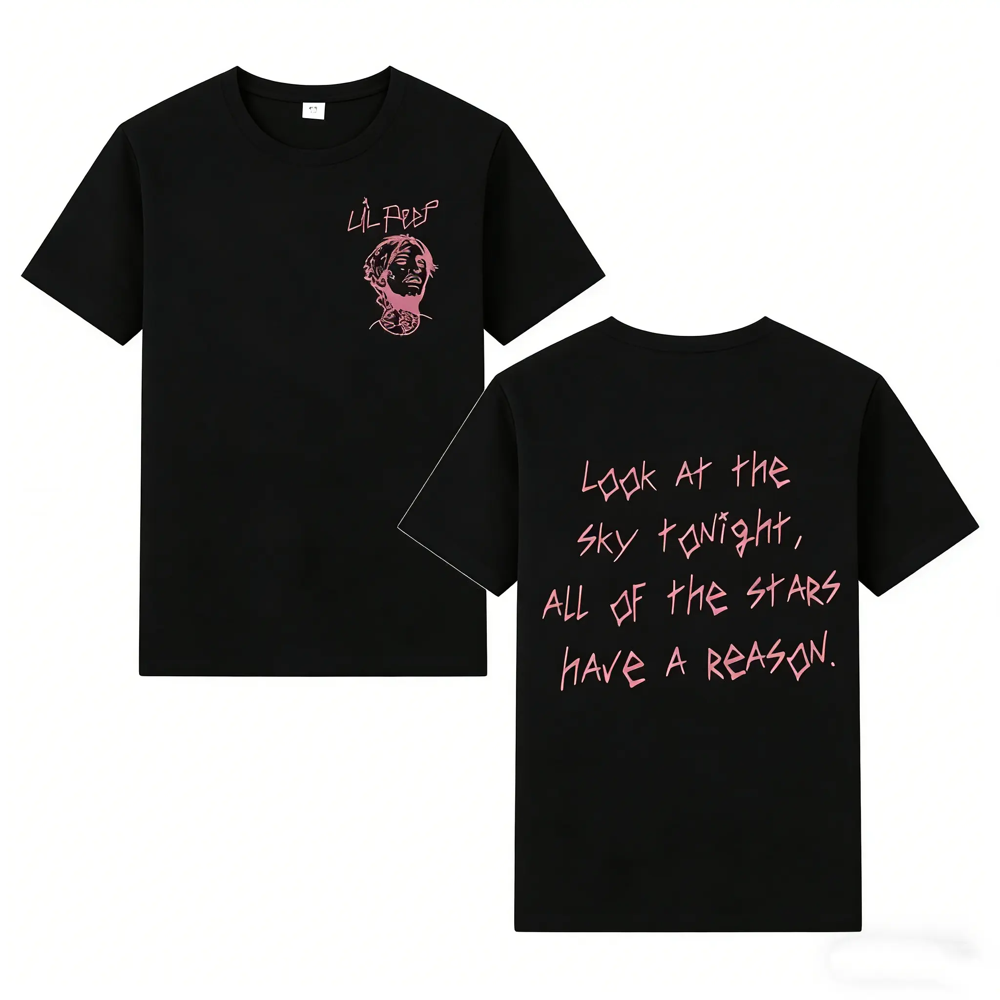 Lil Peep Rapper Graphic Hoodie & T-Shirt, Unisex Rap Music Sweatshirt, Trendy Long Sleeve Pullover, Casual Tops Gift for Men Women