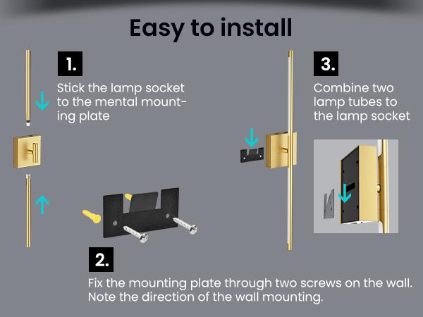 Battery Operated Wall Lights Set of Two, 【Non-Removable Battery】10000mAH Rechargeable Wall Lamps with Remote Control, Dimmable Gold/Black LED Wireless Wall Sconces for Bedroom, Living Room, Hallway, Dining Room, 360° Rotate 3CCT