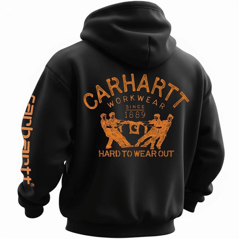 Carhartt Workwear Since 1889 Printed Fleece-lined Unisex Hoodie Z