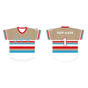 Red,White, Blue & Brown Jersey