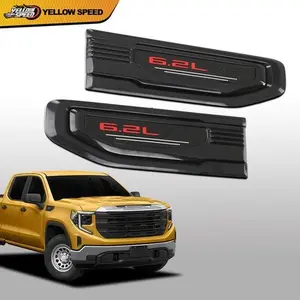 Fit For 2019-2024 GMC Sierra 1500 6.2L 86532094 Fender Vent Emblem Kit Black