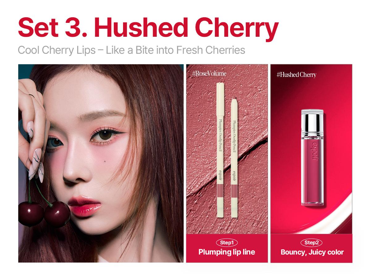[Espoir Official][Bundle] Couture Lip Tint Glaze New & Plumpies Overlip Pencil | Glossy Lip Tint & MLBB Lip Liner