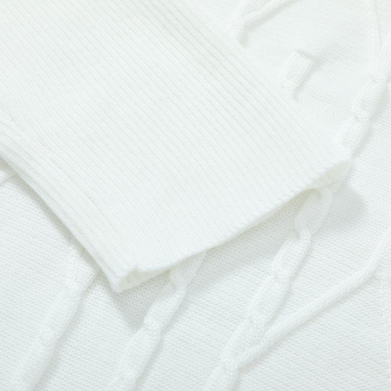 Men's winter long sleeved high neck knitted warm solid color base sweater for autumn and winter, trendy and versatile high street clothes for men