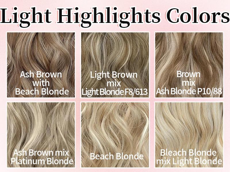 KooKaStyle Clip in Synthetic Hair Extensions Long Wavy 4PCS Thick Hairpieces to Chestnut Fiber Double Weft Natural Hair Extensions for Women