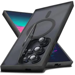 For Samsung Galaxy S25 Ultra/S24/S23 Series Shockproof Clear Case-Camera Ring Stand, MagSafe Compatible | Viral Must-Have