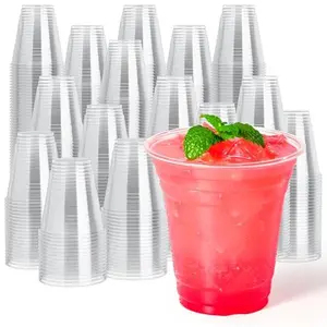 Bulk Plastic Cups | Plastic Drinkware for cocktails, Jelly Shots | BPA Free PET Large Reusable party drink iced coffee