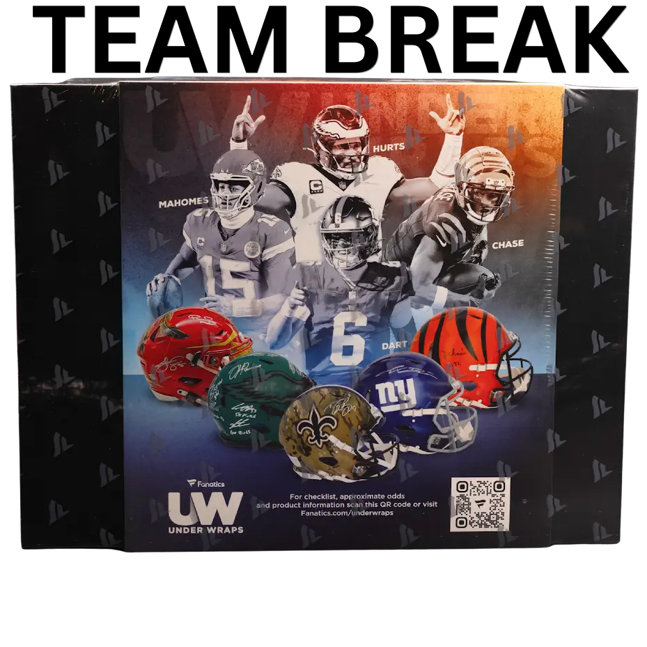 2025 Fanatics Under Wraps NFL Full Size Helmet Volume-2 (Single Mystery Box - Team Break)